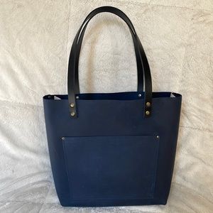 🦄 Portland Leather Goods Large Tote Classic - Deep Water